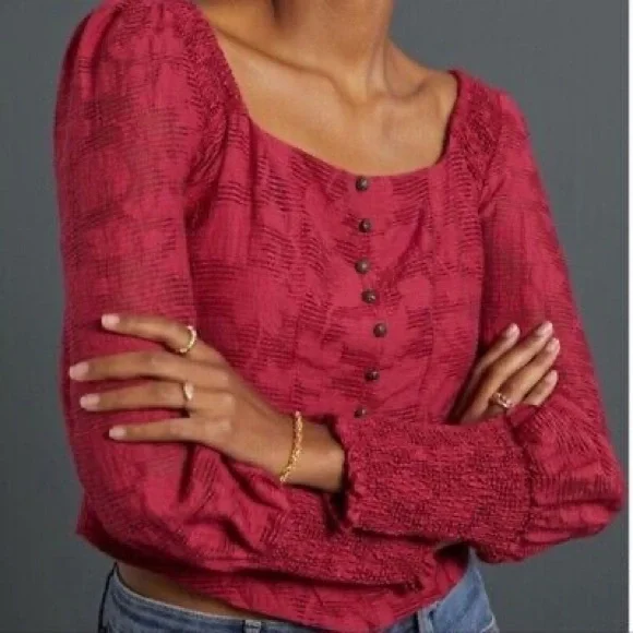 New Women’s Anthropologie Romantic Puff-Sleeved Blouse!!🔥🔥🔥 - Picture 5 of 15
